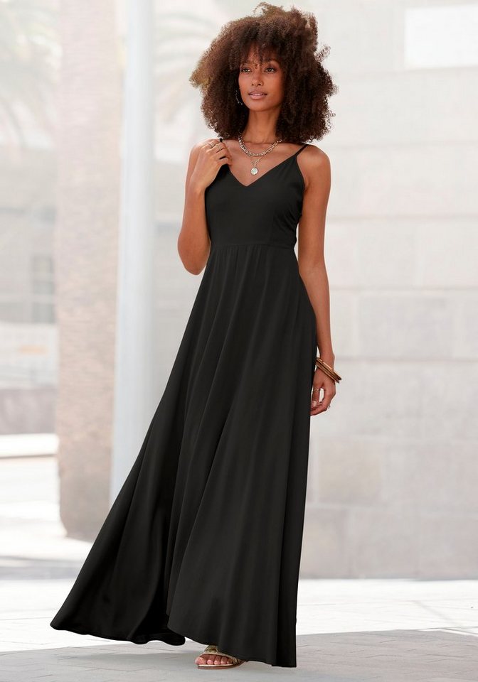LASCANA Maxikleid aus gewebter Viskose, Cut-Out am Rücken, Sommerkleid LASCANA Maxikleid aus gewebter Viskose, Cut-Out am Rücken, Sommerkleid von LASCANA