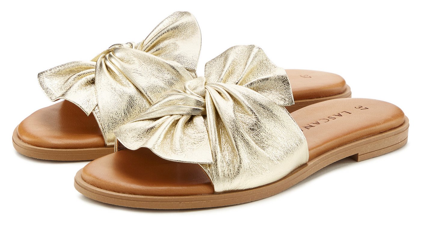 LASCANA Mule, Sandale, offener Schuh Pantolette aus Leder LASCANA Mule, Sandale, offener Schuh Pantolette aus Leder von LASCANA