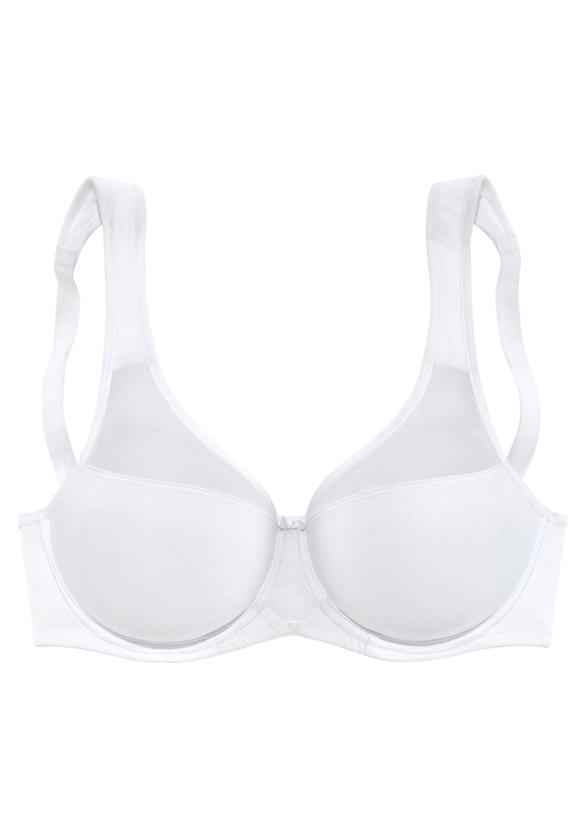 LASCANA - NUANCE Minimizer bra white - Gr. - 80F von LASCANA