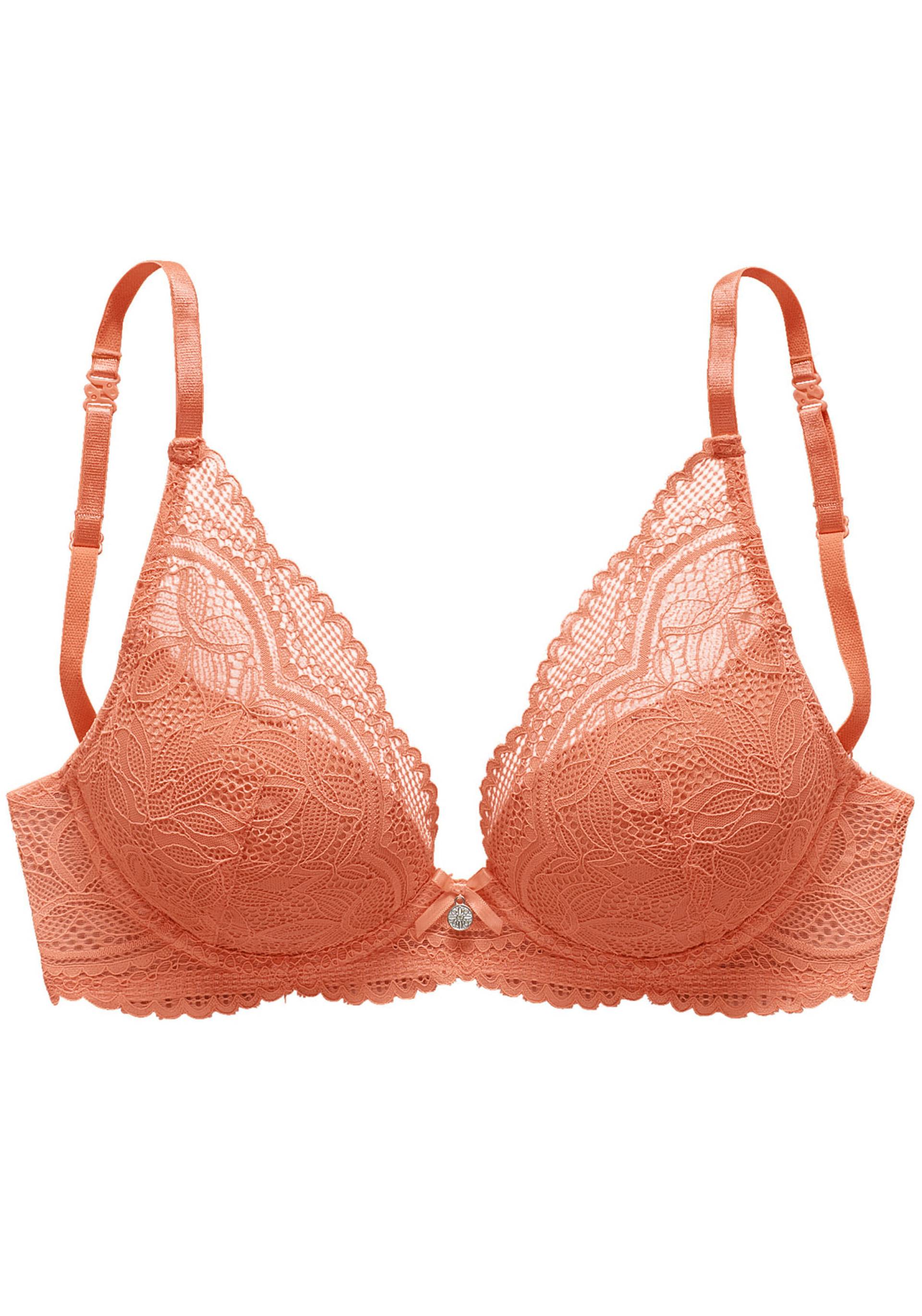 LASCANA - NUANCE Push-up BH peach - Gr. - 80B von LASCANA