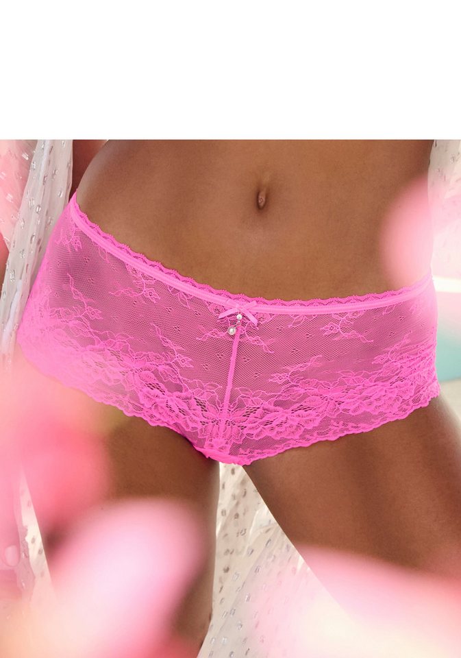 LASCANA Panty aus dezent transparenter Jacquardspitze mit edlem Perlenaccessoire LASCANA Panty aus dezent transparenter Jacquardspitze mit edlem Perlenaccessoire von LASCANA