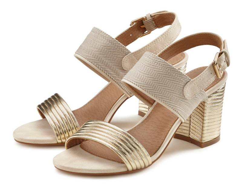 LASCANA Sommerschuh Riemchensandalette Sandale, Sommerschuh mit Blockabsatz VEGAN LASCANA Sommerschuh Riemchensandalette Sandale, Sommerschuh mit Blockabsatz VEGAN von LASCANA
