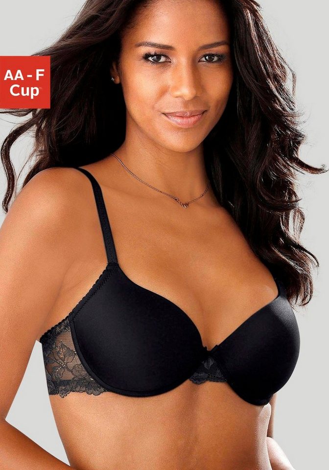 LASCANA Schalen-BH Vittoria mit Bügel und Rücken aus floraler Spitze von LASCANA