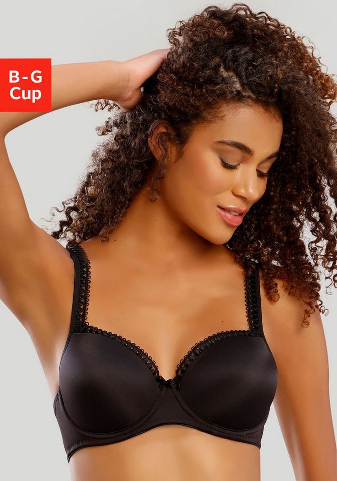 LASCANA Schalen-BH mit feiner Borte aus Stickereispitze von LASCANA