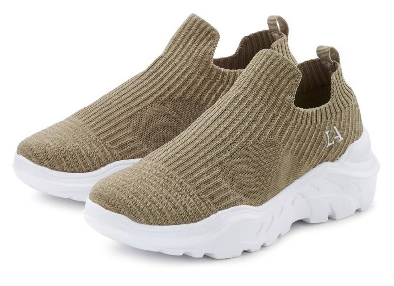 LASCANA Sneaker Halbschuh, Slipper, Freizeitschuh zum Reinschlüpfen VEGAN von LASCANA