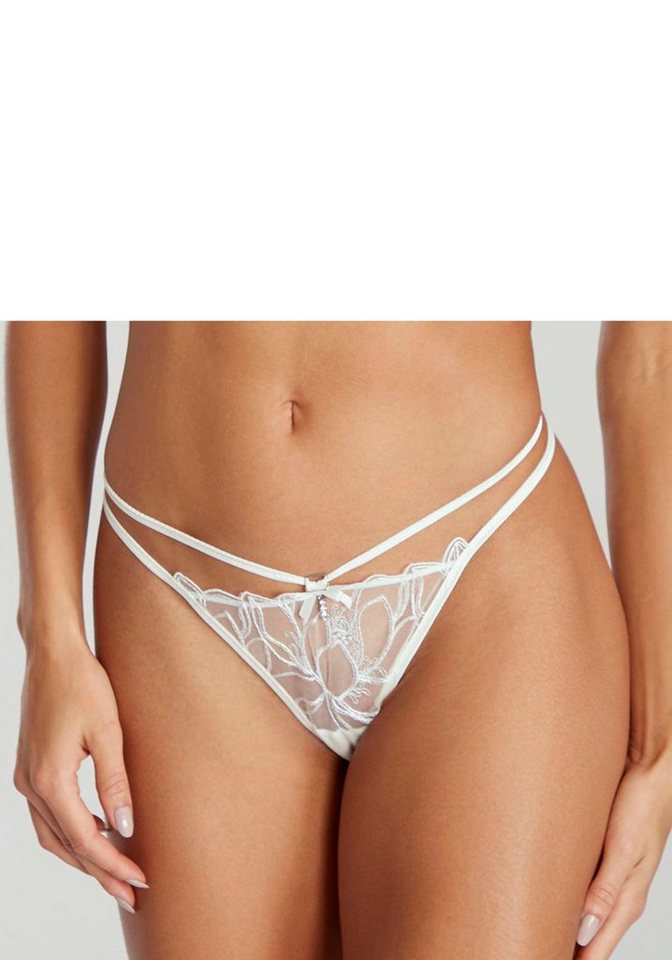 LASCANA String Amira-Kollektion mit schimmernder Spitze und aufregender Bänder-Optik von LASCANA