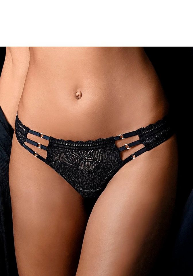 LASCANA String mit extravaganten Schmuckringen vorn von LASCANA