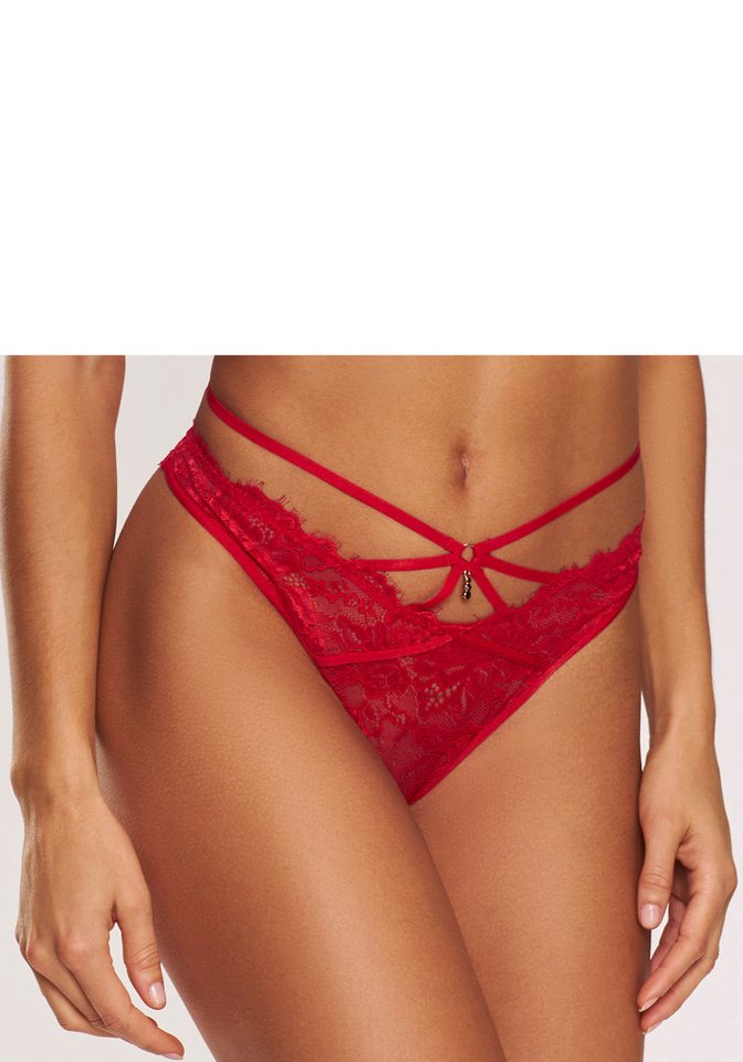 LASCANA String Samara mit verführerischem Bänder-Detail und extravagantem Accessoire von LASCANA