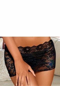LASCANA Stringrock aus leicht transparenter, elastischer Spitze von LASCANA