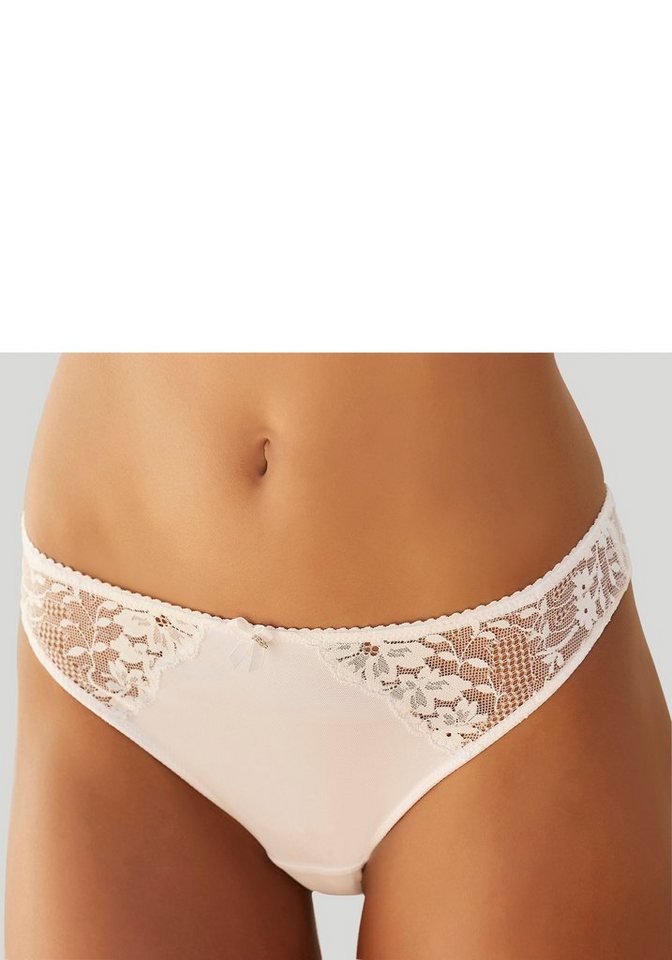 LASCANA Tanga aus floraler Spitze in dezent transparenter Optik von LASCANA