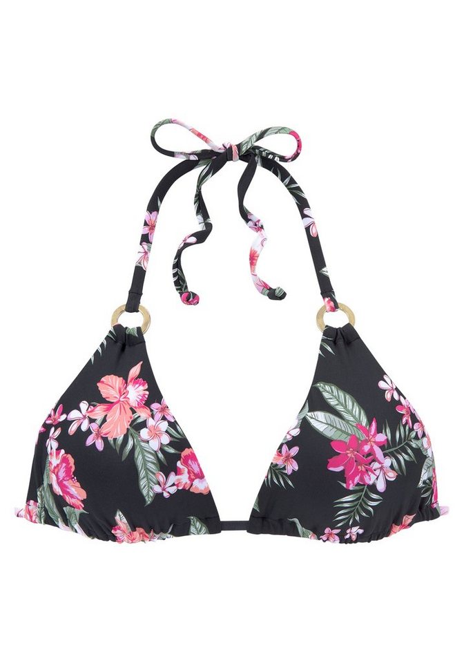 LASCANA Triangel-Bikini-Top Santini, im floralen Design von LASCANA