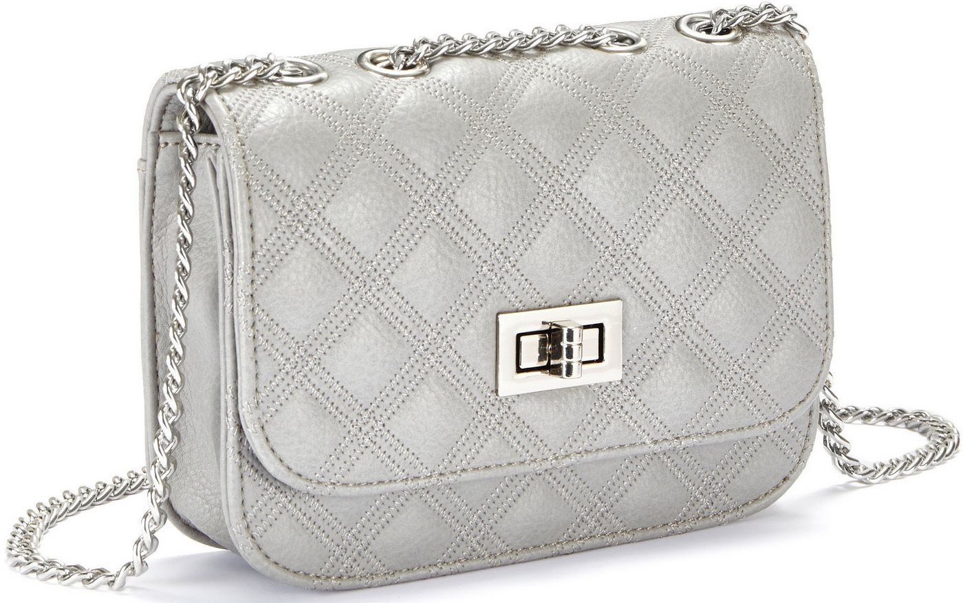 LASCANA Umhängetasche Minibag, Handtasche, Henkeltasche mit Kettenhenkel, Crossbody Bag VEGAN LASCANA Umhängetasche Minibag, Handtasche, Henkeltasche mit Kettenhenkel, Crossbody Bag VEGAN von LASCANA