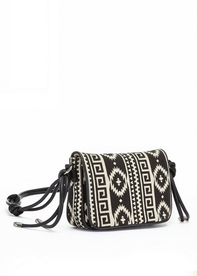LASCANA Umhängetasche Crossbody Bag, im Ethno Look, Minibag, Handtasche, Schultertasche, Tragetasche VEGAN von LASCANA