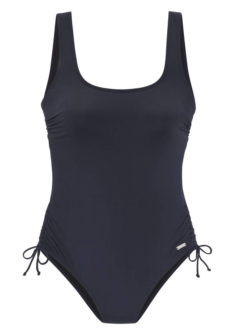 LASCANA - Venice Beach LM exkl. Sport Badeanzug mit Cup navy - Gr. - 42D von LASCANA
