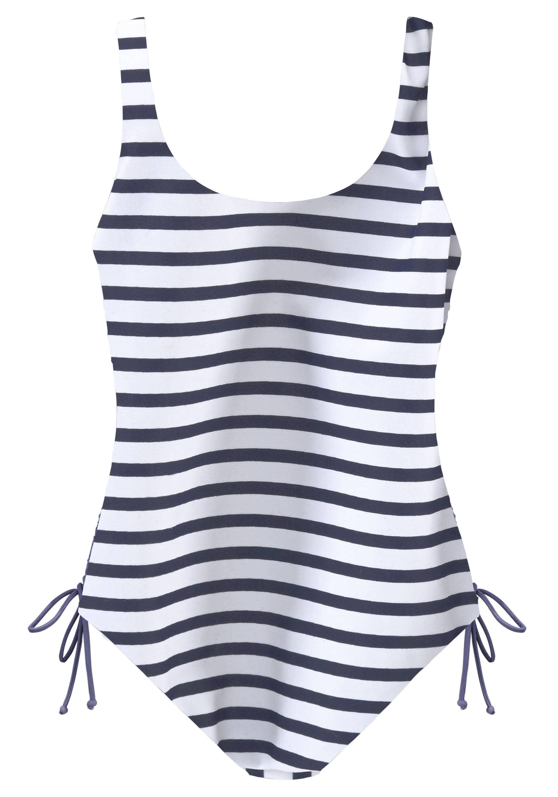 LASCANA - Venice Beach LM exkl. Sport Badeanzug mit Cup navy-white s von LASCANA