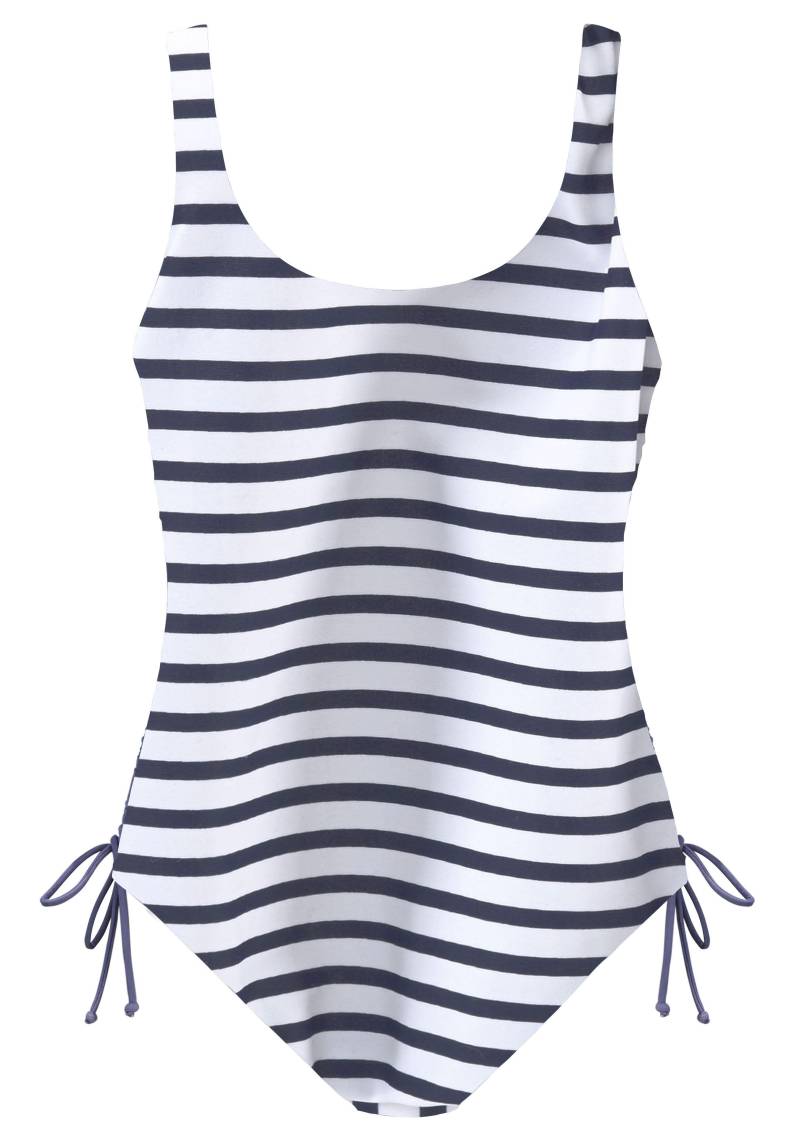 LASCANA - Venice Beach LM exkl. Sport Badeanzug mit Cup navy-white s von LASCANA