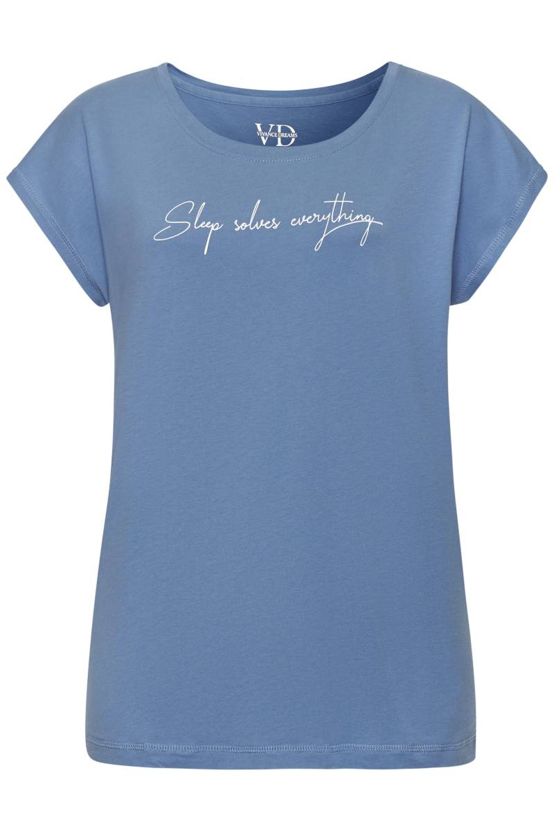 LASCANA - Vivance Dreams VD Cozy Dreams T-Shirt blue von LASCANA