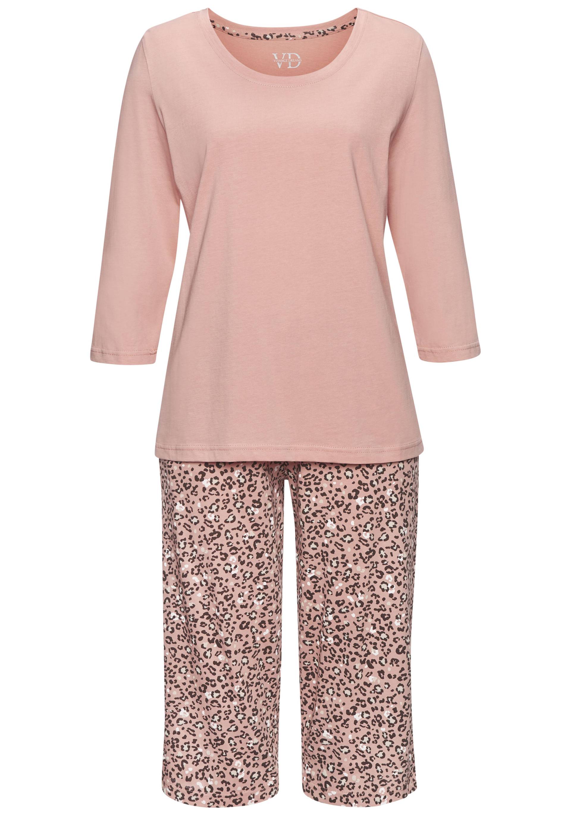 LASCANA - Vivance Dreams VD Leo Shorty dk rose aop von LASCANA