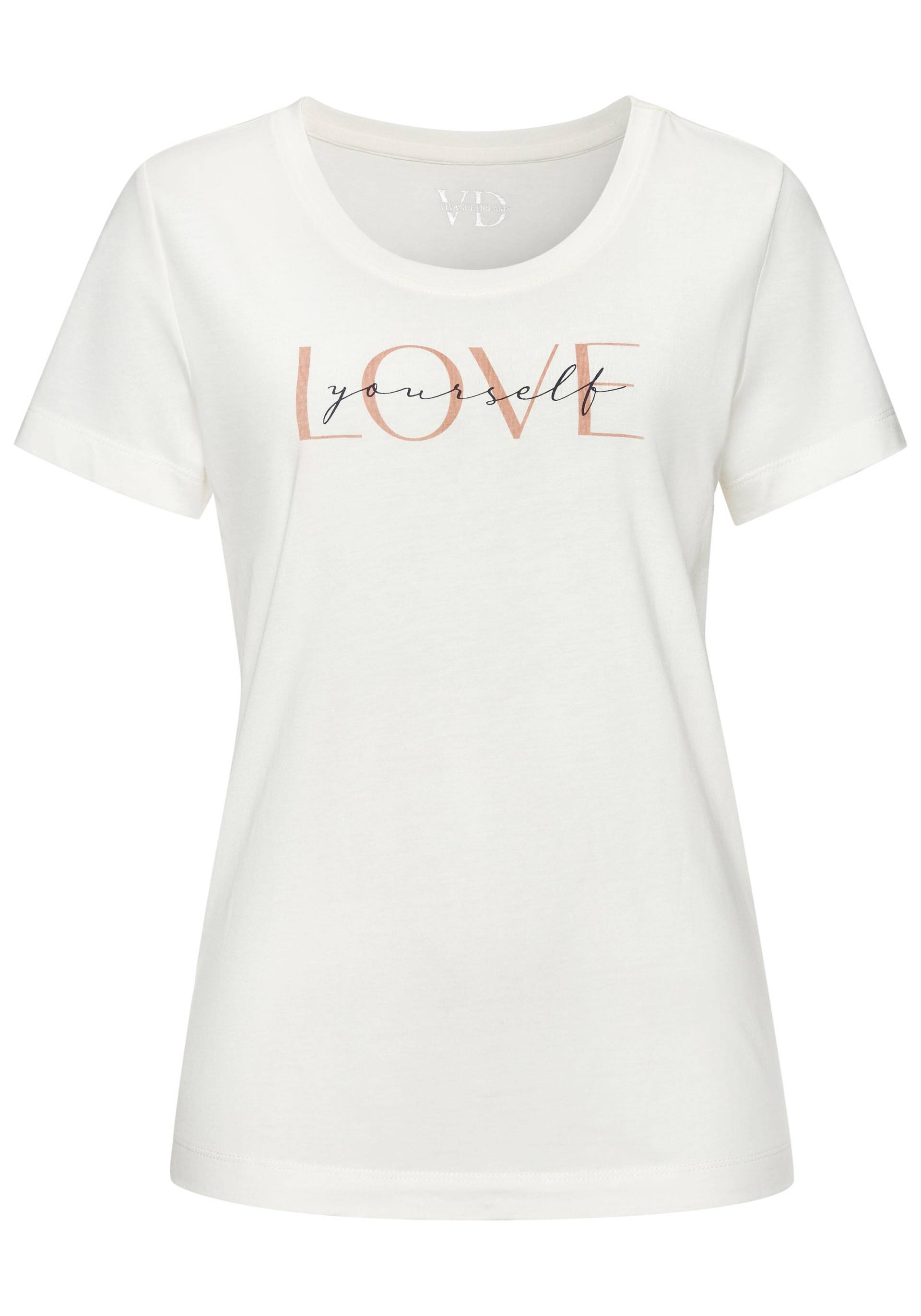 LASCANA - Vivance Dreams VD T-shirt white - Gr. - 32/34 von LASCANA