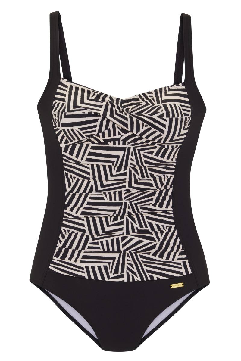 LASCANA - lascana Badeanzug black-creme - Gr. - 42D von LASCANA
