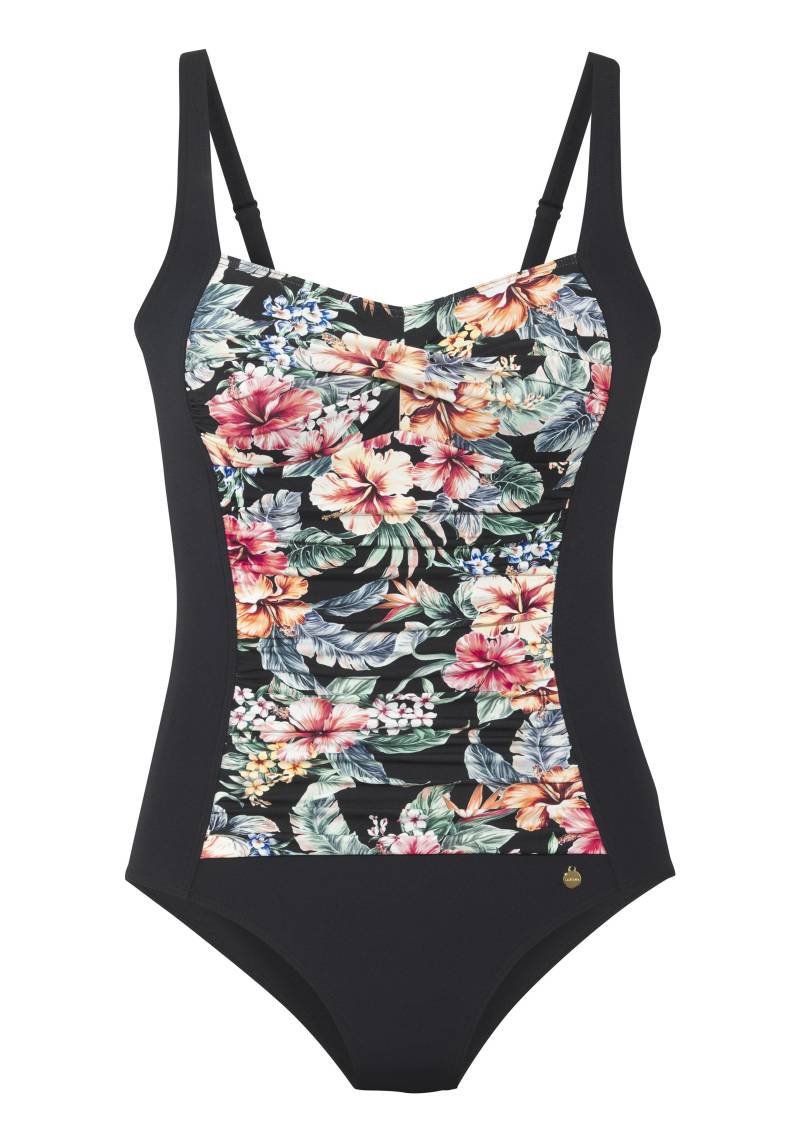 LASCANA - lascana Badeanzug black print - Gr. - 42C von LASCANA