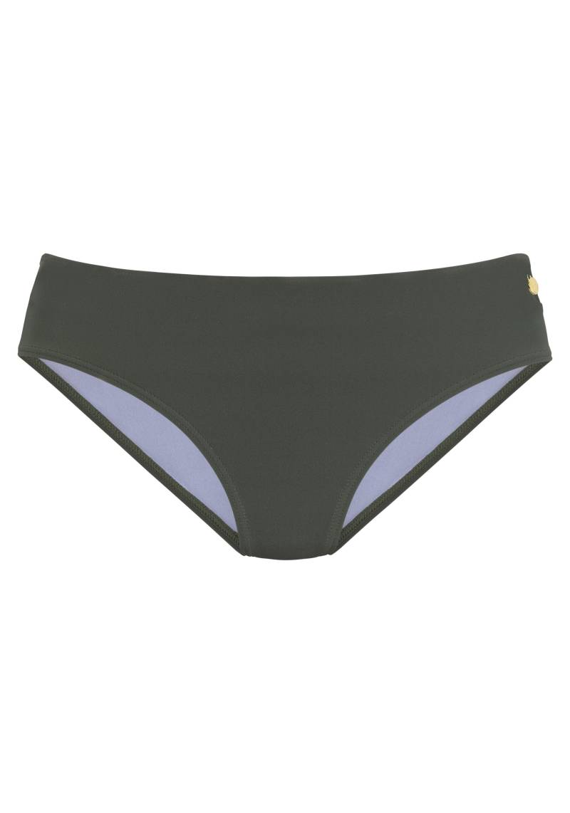 LASCANA - lascana Bikinihose normal oliv solid - Gr. - 34 von LASCANA