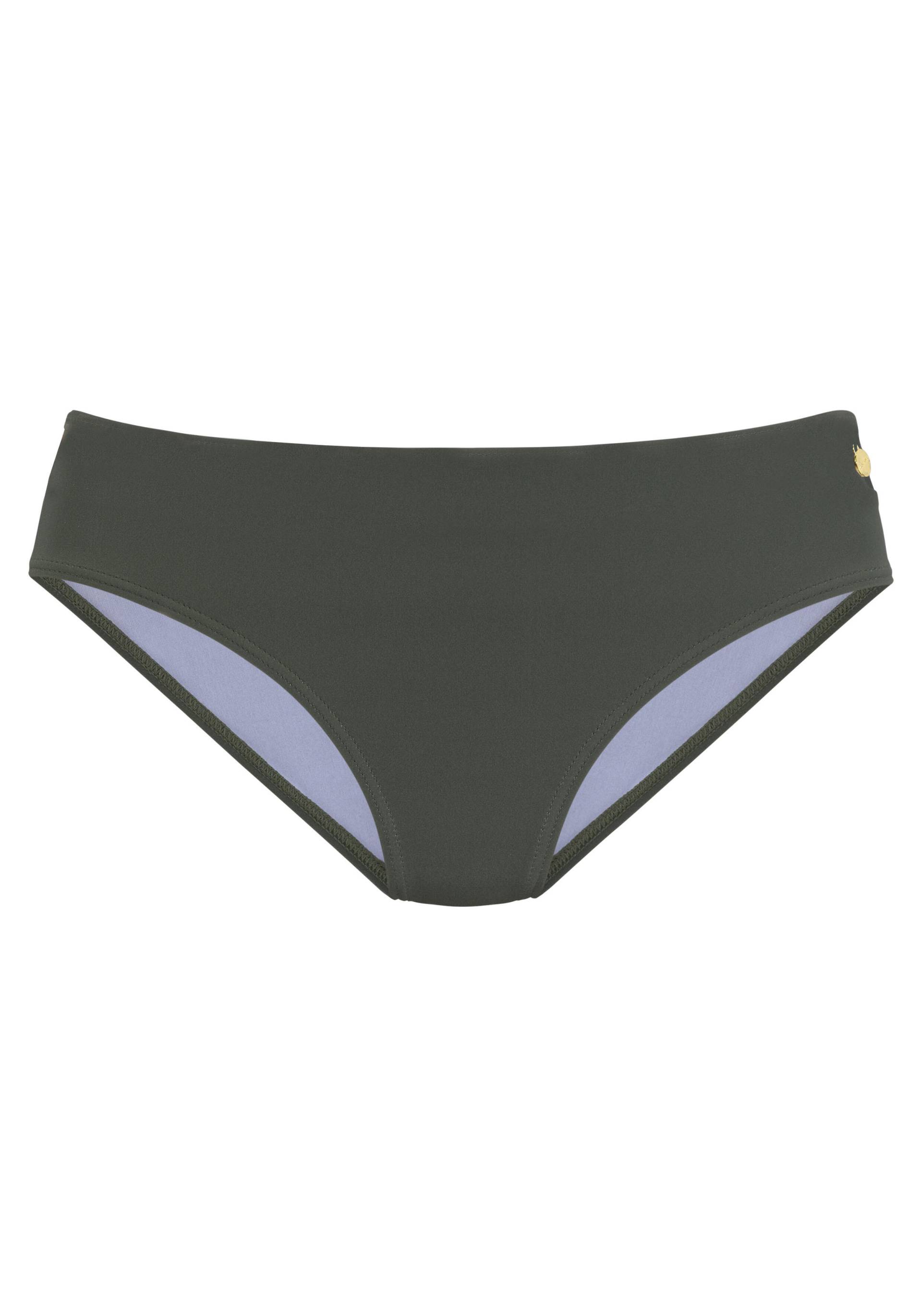 LASCANA - lascana Bikinihose normal oliv solid - Gr. - 38 von LASCANA