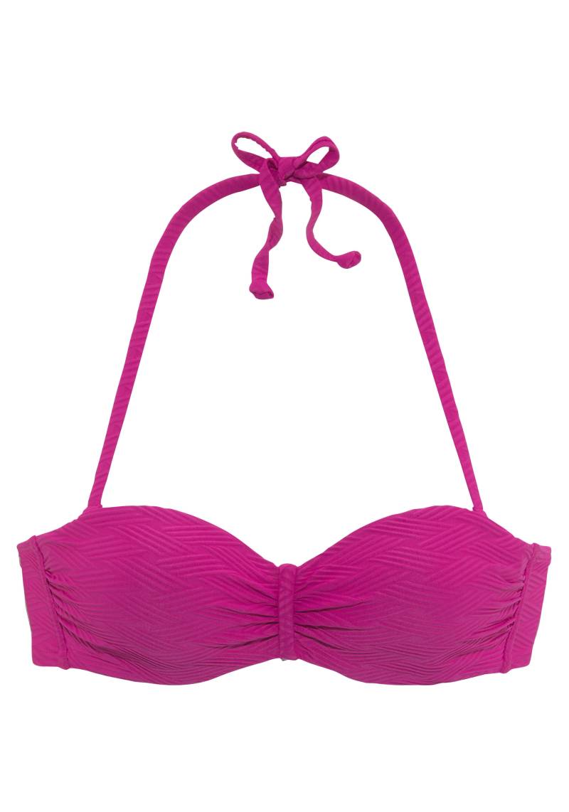 LASCANA - sunseeker lm Bügel-Bandeau-Top pink - Gr. - 36D von LASCANA