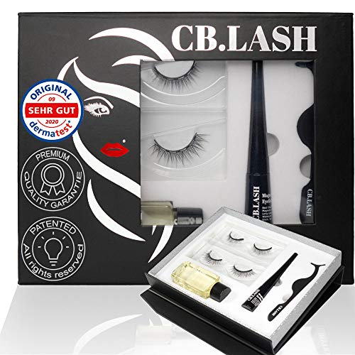 CB Lash Luxury Collection 2 Paar Premium Magnet Wimpern und wasserfester Magnet Eyeliner, inkl. Reiniger und Pinzette, natürliche Looks CB Lash Luxury Collection 2 Paar Premium Magnet Wimpern und wasserfester Magnet Eyeliner, inkl. Reiniger und Pinzette, natürliche Looks von LASHES VIEW