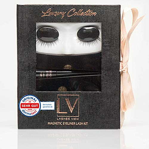 Premium Magnetische Wimpern und Eyeliner inkl. Cleanser im 3er Set HW29 Luxury Collection cateye look soft lashes Kit, ideal zum Mitnehmen. Wasserfest langanhaltend, einfache Anwendung ohne kleben. Premium Magnetische Wimpern und Eyeliner inkl. Cleanser im 3er Set HW29 Luxury Collection cateye look soft lashes Kit, ideal zum Mitnehmen. Wasserfest langanhaltend, einfache Anwendung ohne kleben. von LASHES VIEW