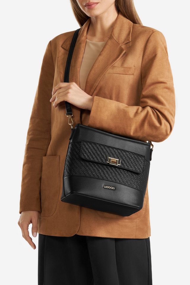LASOCKI Handtasche Lasocki Kleine Tasche LSK-M-003-07 schwarz von LASOCKI