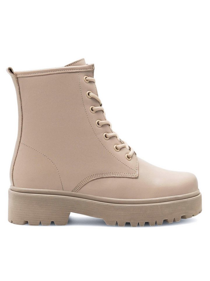 LASOCKI Lasocki Schnürschuhe Damen WB-ALESSIA-01 Beige Schnürboots von LASOCKI