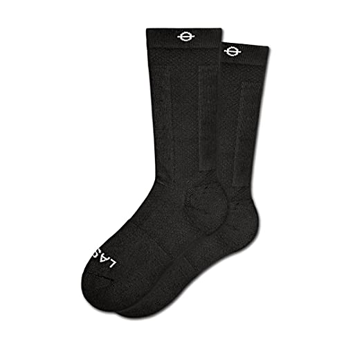 LASSO Kompressionsstrümpfe Damen und Herren, Kompressionssocken Stützstrümpfe, Performance Compression Socks Schwarz (as3, alpha, l, regular, regular, L) von LASSO