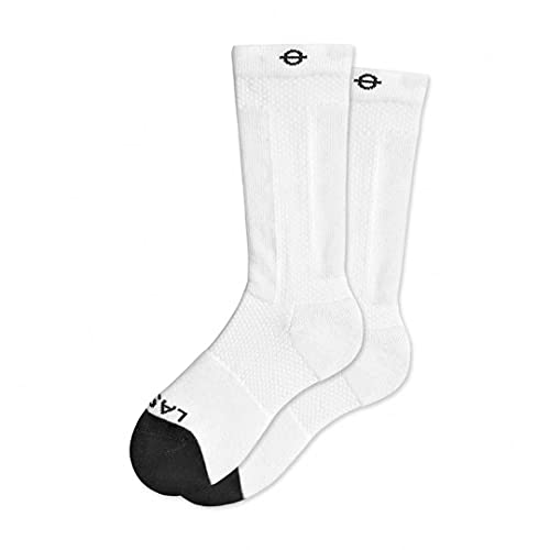 LASSO Kompressionsstrümpfe Damen und Herren, Kompressionssocken Stützstrümpfe, Performance Compression Socks Weiß (as3, alpha, l, regular, regular, L) von LASSO