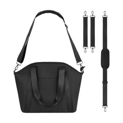 Milchflaschen-Kinderwagentasche – Baby-Reisezubehör-Tasche | Kinderwagen-Wickeltasche aus PU-Leder mit Schultergurt | Wasserdichte Muttertasche mit großem Fassungsvermögen, Flaschenhalter und Kinderwa von LATAFA