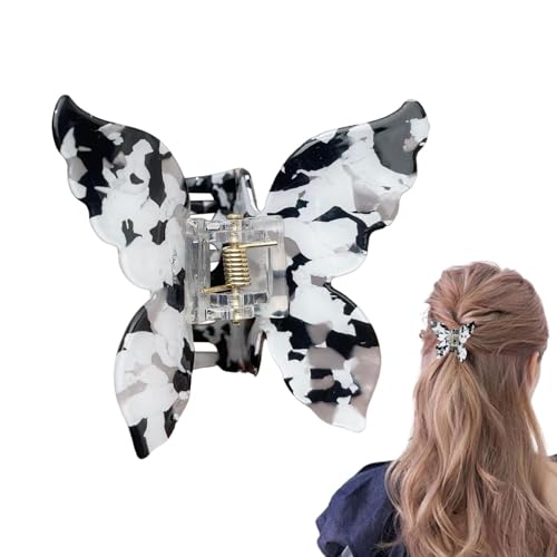 Schmetterlings-Haarspangen – süße feste Haarklammer für Damen | Wunderschöner Krallenclip für den täglichen Gebrauch, Party, Dating und Ausgehen | Super Fairy Fantasy Color -Schmetterlings-Haarschmu von LATAFA