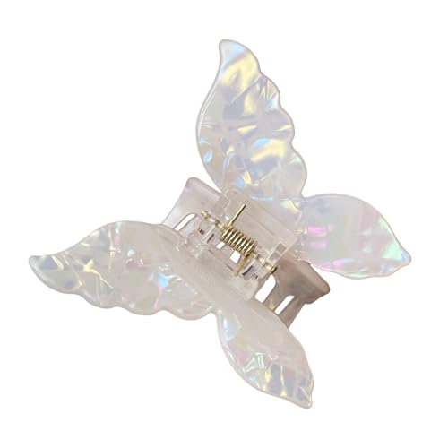 Schmetterlings-Haarspangen – süße feste Haarklammer für Damen | Wunderschöner Krallenclip für den täglichen Gebrauch, Party, Dating und Ausgehen | Super Fairy Fantasy Color -Schmetterlings-Haarschmu von LATAFA