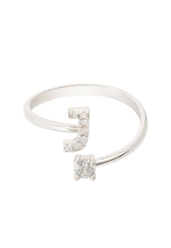 LATELITA Initialenring Silber J von LATELITA LONDON