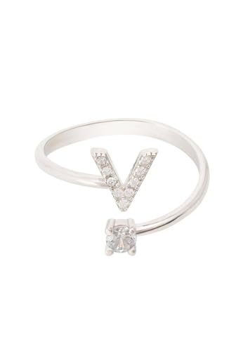 LATELITA Initialenring Silber V von LATELITA LONDON