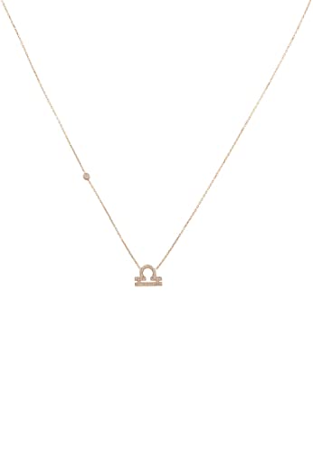 LATELITA Sternzeichen-Sternzeichen-ANHÄNGER Halskette Rose Gold Libra von LATELITA LONDON
