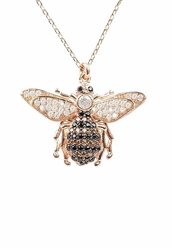 LATELITA HONIGBIENE-ANHÄNGER-HALSKETTE ROSÉGOLD von LATELITA