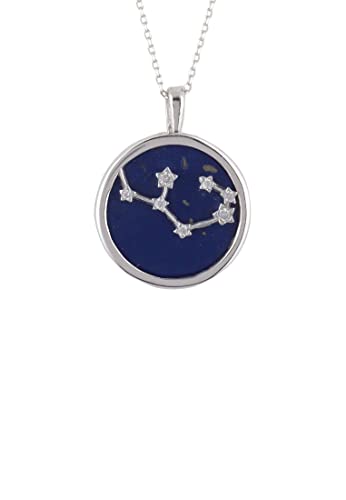 LATELITA Sternzeichen Lapislazuli-EDELSTEIN STERNBILD STERNBILD ANHÄNGER Halskette Silber SCHÜTZE von LATELITA