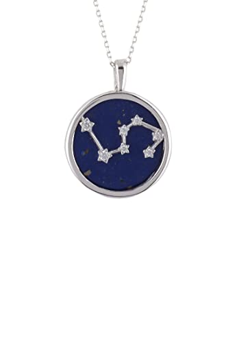 LATELITA Sternzeichen Lapislazuli-EDELSTEIN Stern STERNBILD ANHÄNGER Halskette Silber LÖWE LATELITA Sternzeichen Lapislazuli-EDELSTEIN Stern STERNBILD ANHÄNGER Halskette Silber LÖWE von LATELITA