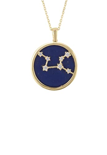 TIERKREISZEICHEN LAPISLAZULI EDELSTEIN STERN STERNBILD STERNBILD ANHÄNGER HALSKETTE GOLD JUNGFRAU TIERKREISZEICHEN LAPISLAZULI EDELSTEIN STERN STERNBILD STERNBILD ANHÄNGER HALSKETTE GOLD JUNGFRAU von LATELITA