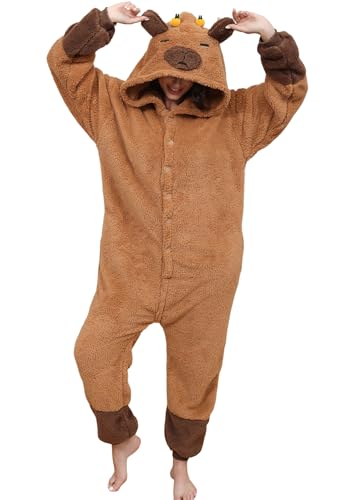 Lath.Pin, Pyjama, Panda-Overall, Uni, für Erwachsene, Tier-Onesie, Cosplay, Halloween, Karneval, Damen, Tierkostüm, Winter, L von LATH.PIN