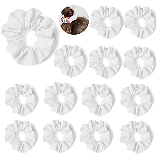 LATRAT 15PCS Haargummis Starker Halt, Pferdeschwanz Halter Haargummis Keine Schäden Haar Seile Scrunchie für Frauen oder Mädchen (Weiß) von LATRAT