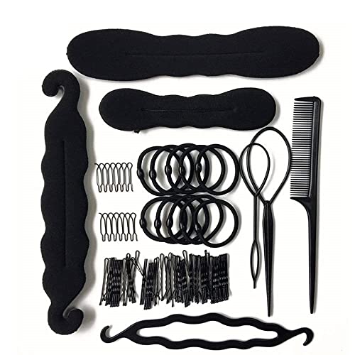 LATRAT Haarstyling Set Damen Haare Frisuren Set Frisurenhilfe Haarschmuck Haargummi Haarnadeln Clip-Pads Haar Styling Werkzeug Set Haar Styling Zubehör von LATRAT