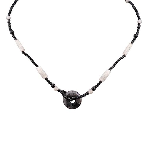LAUDLY 2023 Self-Made National Trend Beads Lucky All-Matched Coloured Glaze Necklace Retro Beaded Chain Necklace LAUDLY 2023 Self-Made National Trend Beads Lucky All-Matched Coloured Glaze Necklace Retro Beaded Chain Necklace von LAUDLY