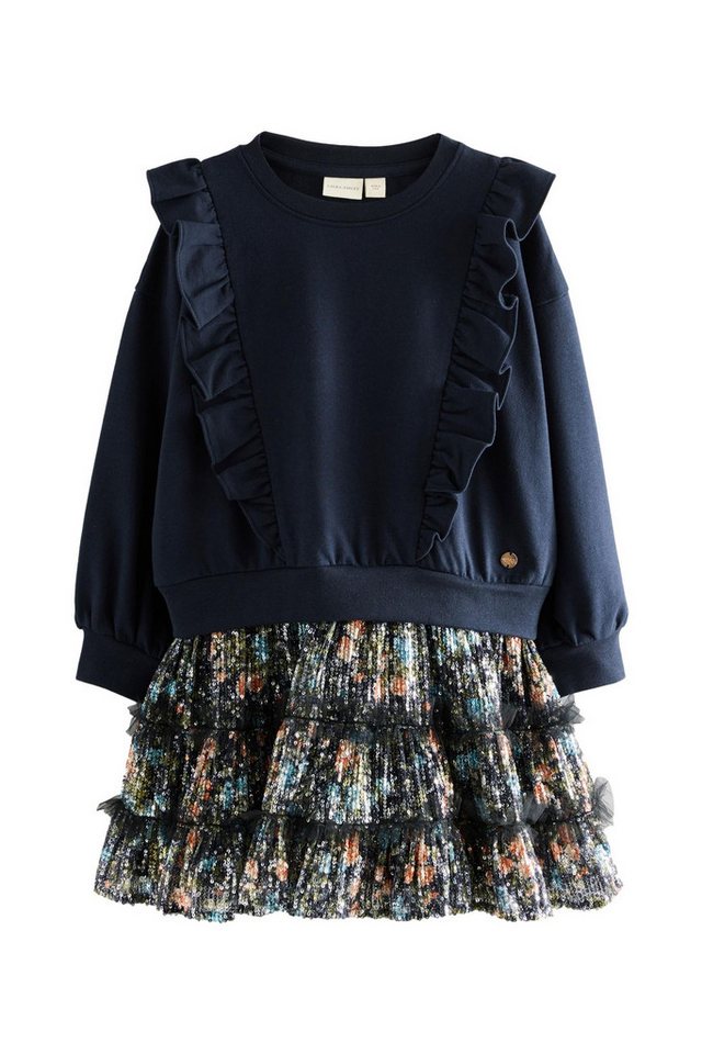 LAURA ASHLEY 2-in-1-Kleid Laura Ashley Sweat-Kleid mit Rüscheneinsatz (1-tlg) von LAURA ASHLEY