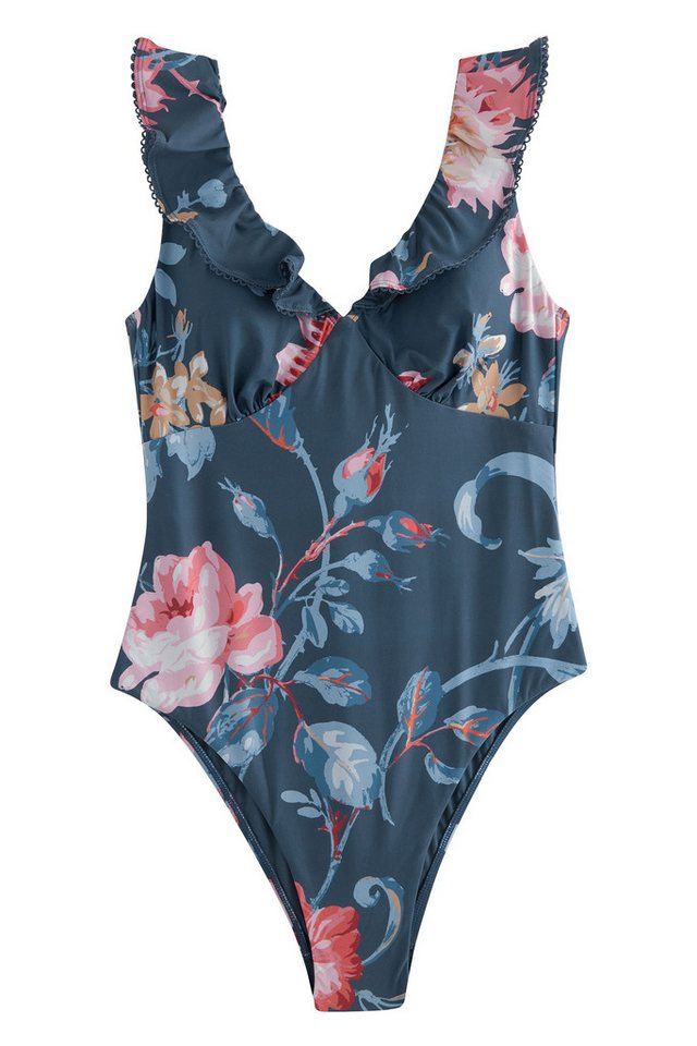 LAURA ASHLEY Badeanzug Laura Ashley bauchformender Badeanzug mit Rüschen (1-St) von LAURA ASHLEY